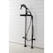 Aqua Vintage CCK8105DX Freestanding Tub Faucet with Supply Line, Stop Valve, Oil Rubbed Bronze CCK8105DX - alternate 2